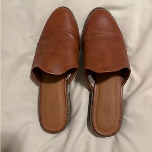 Women's Brown Slip-On Mules